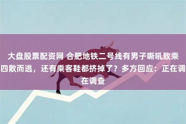 大盘股票配资网 合肥地铁二号线有男子嘶吼致乘客四散而逃，还有乘客鞋都挤掉了？多方回应：正在调查